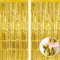chenqi 2pcs 3.2ft x 6.5ft Foil Fringe Curtain Door Curtains, Metallic Tinsel Curtains Streamers for Birthday Graduation Wedding Engagement Bridal Shower Bachelorette Holiday Party Decoration (Gold)
