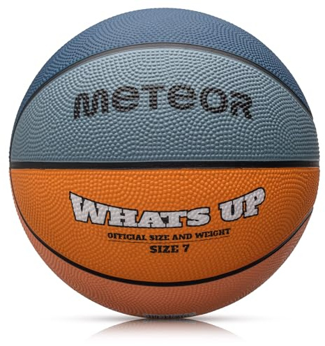 meteor Whats UP Kinder Basketball Größe #1#3#4#5#6#7 ideal auf die Jugend Kinderhände von 4-8 Jährigen abgestimmt idealer Basketball für Ausbildung weicher Mini Basketball