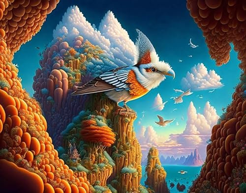SERENDIPITP Leinwand-Poster, Wandkunst, ohne Rahmen, 58 x 90 cm, Wolkenkucksland