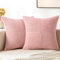 MIULEE 2er Set Kissenbezug 45x45cm Rose Kissenhülle Kissenbezüge Sofakissen Dekokissen Boho Couchkissen Kord Dekorative Zierkissenbezug für Sofa