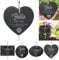 MJARTORIA Personalisiert Tiergrabstein Grabstein Hund Katze Grabplatte Grabstecker mit Gravur, Individuelles Grabschmuck Wetterfest Herz Grab Gedenkstein mit Namen Datum