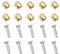 Desenda 10 Set Bicycle Olives and Barbs Insert Brass Connecting Insert Hydraulic Disc Brake Hose Olive Connector Component Insert Replacement Compatible with Shimano Brake Hose (BH90)