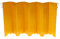 Parabrisas de Estufa de Campamento, Accesorios de Cocina para Acampar con Ranura Inferior, Aleación de Aluminio Plegable de 8 Placas para Acampar (Yellow)