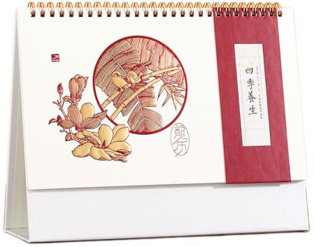 2024 Year of the Dragon Hot Stamping Schreibtischkalender Monatsplaner Desktop Note Ornamente Flip Desk Kalender Desktop Kalender (3 Stück)