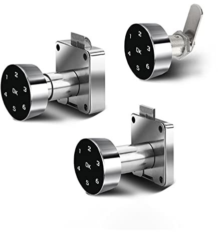 Serratura intelligente, Cassettiera Smart Password Serratura for porta in legno Serratura antioraria in senso orario Tastiera for ufficio elettronico Serratura for porta con file digitale, supporta l