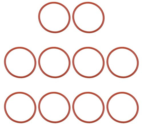 PATIKIL 10 Stück O-Ringe 53 x 47 x 3 mm Dichtungsringe, Nitrilkautschuk Dichtung O Ring Gummidichtung Rund Seal Unterlegscheiben für Hydraulik Sahnespender Pumpe Schnellkupplung, Rot