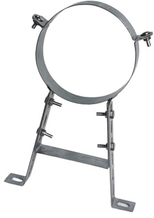 perfk Support de tuyau de cheminée Accessoires d'équipement de cheminée Ménage, distance murale de 30 cm Collier de serrage de conduit de cheminée Support, pour Tuyau de 150 Mm