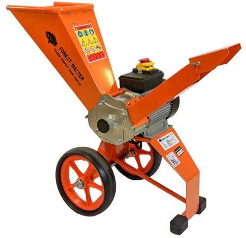 Forest Master FM4DDE-ADJ 4hp Electric Wood Chipper – Rotatable Hopper, Direct Drive, Compact & Portable – Chips up to 50mm (2) – Enhanced Anti-Blocking System