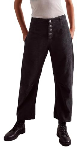 Lässige lockere Hose für Damen, Laufen, Outdoor-Passform, Herbst und Winter, einfarbig, Cord, lässig und modisch, hohe Taille, gerade Hose, Damen-Arbeits-Outfits