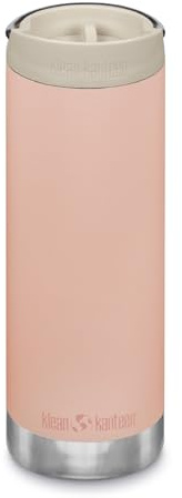Klean Kanteen 450ml TKWide Insulated Coffee Cup, 100% Leakproof Lid Travel | Mug, Coffee Mug for Hot Drinks, Thermal Cup, Dishwasher Safe & Reusable Coffee Cup for Commuting, (Pink)