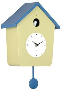 Karlsson Wanduhr Cuckoo Light - Tee grün - 23x10.5x26.4cm - Rechteck - Polystyrol - Wanduhr Modern Wohnzimmer - Wanduhren - Kuckucksuhr