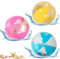 LUMOOM Lot de 3 ballons gonflables à paillettes - Grand ballon de plage gonflable - 40 cm - Pour activités d'été en plein air (translucide)