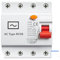 XLMURZAC Disjoncteur différentiel triphasé + N, Interrupteur de sécurité, disjoncteur électromagnétique RCD 25A 40A 63A avec Certificat CE CB 1 pièces(30mA,4P 40A)