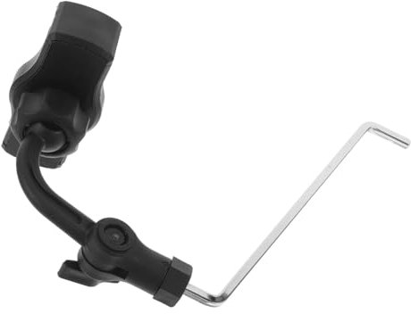 INOOMP per Saxofono Inossidabile con Clip per Smartphone Porta per Sax e Tenore Design Portatile per Musicisti Professionisti e Principianti Colore Nero