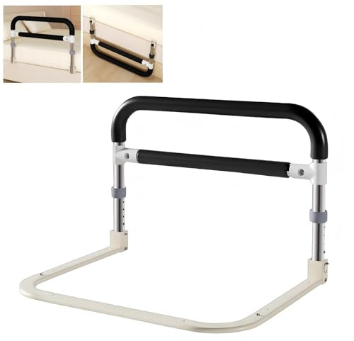 Bettgitter für ältere Erwachsene, faltbar, 62,5 cm, Reisebettschutz, verstellbare Höhen, Bettseitenschienen für Kinder, Bettgitter für Einzelbett/Doppelbett/Kingsize-Bett, unterstützt 150 kg