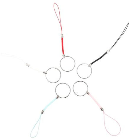 ROMISBABA 50 pièces Lot de Cordelettes Nylon Tressé Colorées pour Porte Clés DIY Accessoires Suspendus Résistants et Décoratifs Pendentifs Pratiques pour Clés Téléphone et USB