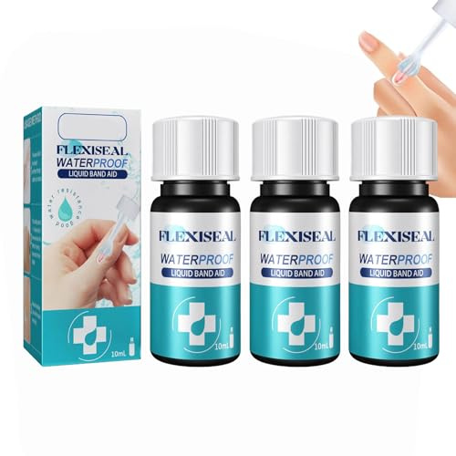 Cerotto Liquido,3pcs Cerotto Liquido per Ferite,Cerottos per Pelle,Colla Liquida per Bendaggi,Colla Gel per Bendaggi,Bendaggio Impermeabili per Tutti Gli Usi