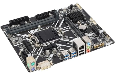 UPALDHOU Extension B360m D2VX, HD Visuals, PCI E for Core I7 Processors, DDR4, Design Applications, Gaming, Video Editing, 3D Modeling
