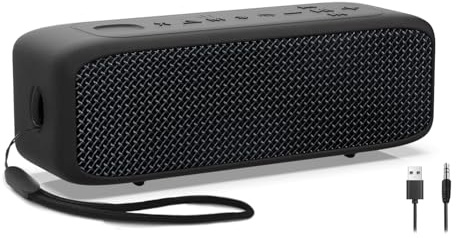 NOBIS Enceinte Bluetooth 20W IP68 Étanche Bluetooth 6.0 Portable | 24h autonomie lecture, assistant vocal, appairage TWS stéréo, slot TF & entrée AUX, usage camping voyage maison extérieur