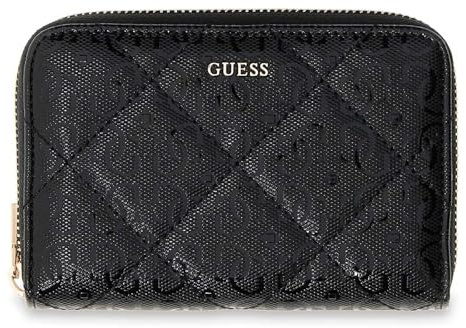 GUESS Geldbörse Libby SLG Zip Around Wallet Black schwarz
