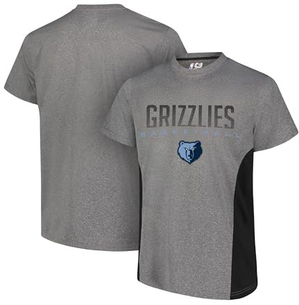 Ultra Game T-Shirt NBA Active à Manches Courtes pour Homme, Anthracite chiné, XXL EU