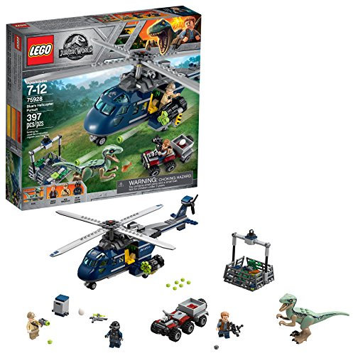 Lego Jurassic World La poursuite en hélicoptère de Blue 75928 (397 pièces)