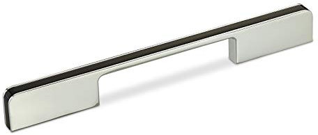 SOTECH Möbelgriff LINA BA 160 mm schwarz/Chrom Bügelgriff Schrankgriff Schubladengriff von SCHÜCO ALU COMPETENCE