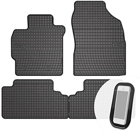 moto-MOLTICO Gummimatten Auto, 4-teiliges Set, Allwetter Gummi Fußmatten, Antirutsch & Wasserfest Autoteppiche - passend für Toyota Auris I Corolla X 2006-2013