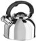 Oggi 7591 Whistling Tea Pot Pfeifende Teekanne, Edelstahl, Silberfarben verspiegelt