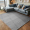 Carpettex Teppich Wohnzimmer Kurzflor Teppich Modern Einfarbig Design 140 x 200 cm Teppich Grau - Küchenteppich Waschbar Extra Weich Flauschig - Teppich Schlafzimmer Kinderzimmer Esszimmer Flur