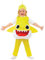 (PKT) (9913321) Child Baby Shark Yellow Costume (1-2yr)