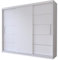 Fabryka Mebli Idźczak Kleiderschrank, Wohnzimmerschrank - Weißer Schwebetürenschrank, Schlafzimmerschrank - ‎61 x 250 x 218 cm - Schrank für Schlafzimmer, Wohnzimmer, Garderobe, modern