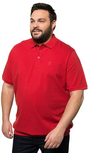 JP 1880 Herren Bauchfit Polo-Pullover, Salsa, 6XL EU