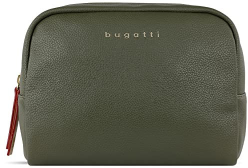 bugatti Ella Kulturbeutel, Kosmetiktasche, Toiletry Bag, Waschtasche, Waschbeutel, Toilettentasche in Olive