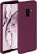 ONEFLOW Coque de protection souple en silicone pour Samsung Galaxy S9, avec protection de l'appareil photo, en silicone avec protection surélevée pour l'écran, coque arrière souple, prune