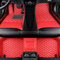 Benutzerdefinierte Auto Fußmatten Anpassbare 95% Auto Modell PU Leder voller bedeckter Schutz Advanced Performance Liners,Rot