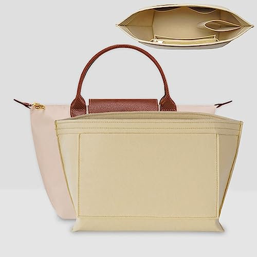 Chispee Handtaschen-Organizer-Einsatz für Longchamp-Handtaschen, Organizer mit Reißverschluss, Aufbewahrung und Verarbeitung, Innentasche, Innenbeutel, Handtaschen-Einsatz, Organizer, passend für