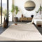 Homebyhome Kurzflor Teppich Läufer Flur Wohnzimmerteppich Beige 3D Teppich Skandinavisches Stil Modern Teppiche 80 x 250 cm - Waschbarer Bettvorleger Schlafzimmer Küchenläufer Geometrisch Design Weich