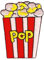 Popcorn Tüte Gestickt Aufnäher zum aufbügeln oder aufnähen Bügelbild Aufbügler für Kleidung gestickter Bügelpatch Applikation Patch Größe 5,0 x 6,4 cm