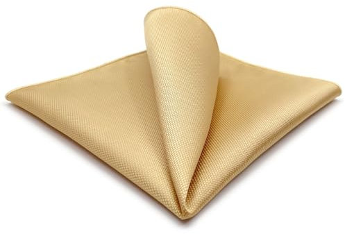 S&W SHLAX&WING Einstecktuch für Herren einfarbig Gelb für Anzug Jacke Hochzeitsgeschenk Taschentücher