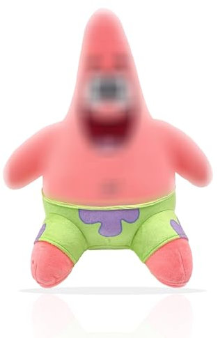 wiztex Sponge-Bob Kuscheltier - YouTube-Vedio Sponge Bob Stofftier Gift for Childrens and Fans for Halloween Christmas and Birthday Party (Pink Patrick)