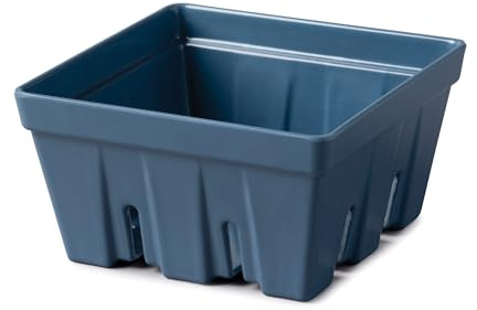 Zeal Fridge Storage Box for Fruits and Berries, Melamine Kitchen Storage Container – Wash and Serve Berry Colander Box, 12cm (Provence Blue)