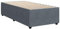 vidaXL Bettgestell, Bettrahmen mit Lattenrost, Einzelbett Polsterbett für Schlafzimmer, Bett Schlafzimmerbett, Dunkelgrau 90x200cm Samt