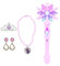 Toyhood Baguette lumineuse en forme de flocon de neige, baguette de princesse lumineuse à DEL avec son de musique pour enfants filles, cadeaux de fête, cosplay, jeu de simulation, Noël, anniversaire