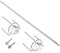 TOBBOMEY 1ensemble Poulet Acier Inoxydable De Fourchette Rotative pour Barbecue pour Viande Et Poisson Accessoire Pratique pour Cuisine Et BBQ