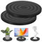 Yimomoyi 2 Pack 8 Inch Rotating Swivel Stand Turntable, Multi-use Rotating Platform With Steel Ball Bearings Heavy Duty 360° Rotating Swivel Stand Turntable For Tv Computer Monitor Cake Lazy Susan