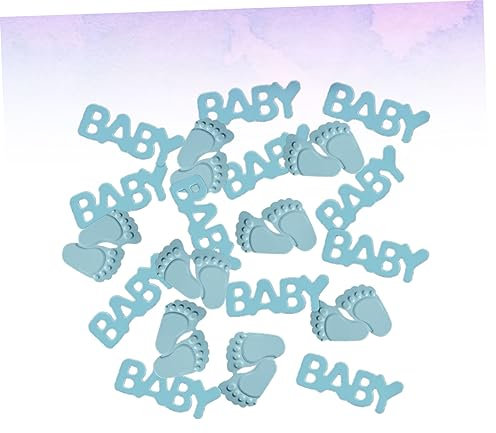 GAROZATION 1satz Babyparty Konfetti Blau Papierstreu Für Geburtstags Und Shower-dekorationen Fußabdruck Für Fröhliche