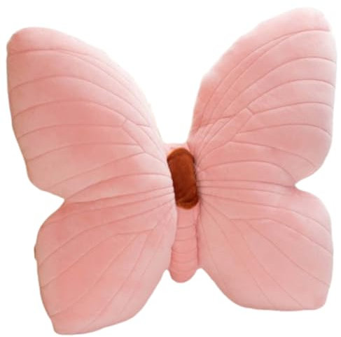 champracer Kissen Kinderzimmer Schmetterling Kuschelkissen Erwachsene Kinder Flauschig Aesthetic Faultier Kissen Deko Schlafzimmer, zum Spielen und Kuscheln Geschenk für Kinder Mädchen (Rosa,40 cm)