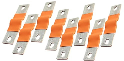 LOLPALONE 8er Pack Hochwertiger Vernickelter Kupfer-Sammelschienen-Set-Kit Vernickelter Kupfer-Sammelschienen-Set-Kit für Solarenergie und Tiefzyklische Batterie