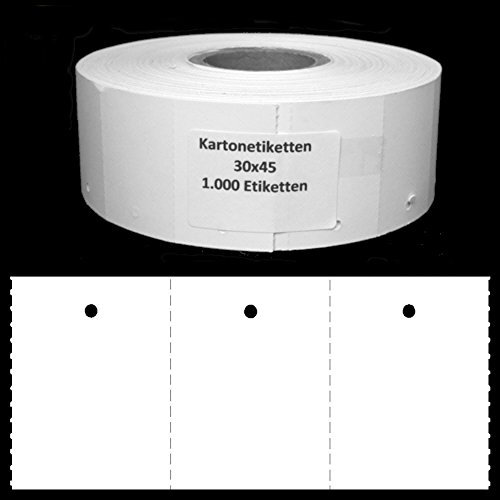 Endlosetiketten 30x45mm blanco 1.000 Stück/Rolle
